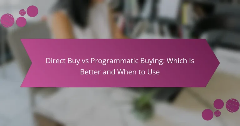 Direct Buy vs Programmatic Buying: Which Is Better and When to Use